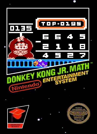 donkeykongjrmath-label - Donkey Kong Jr. Math [NES][MF] - Juegos [Descarga]