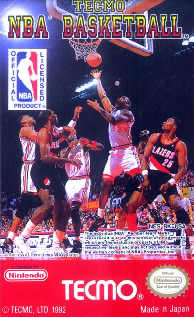 Cover of Tecmo NBA Basketball