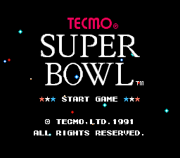 Tecmo Super Bowl » NES Ninja