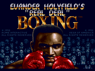 Evander Holyfield's Real Deal Boxing - Screenshot 1/5