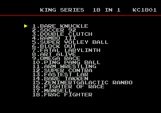 King Series 18-in-1 KC1801 - Screenshot 2/2