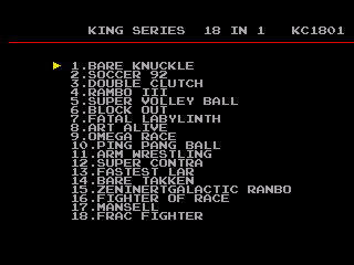 King Series 18-in-1 KC1801 - Screenshot 1/2