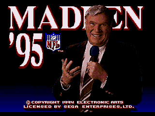 Madden NFL 95 - Screenshot 1/5