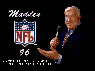 Madden NFL 96 - Screenshot 1/5