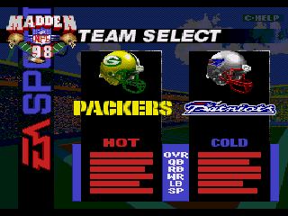 Madden NFL 98 - Screenshot 3/5