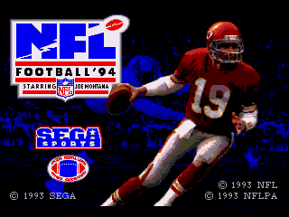 NFL Football '94 Starring Joe Montana - Screenshot 1/5