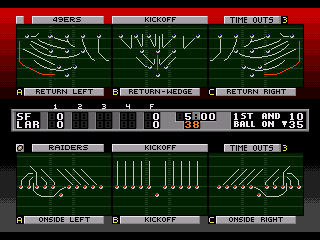 NFL Football '94 Starring Joe Montana - Screenshot 3/5