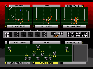 NFL Football '94 Starring Joe Montana - Screenshot 4/5