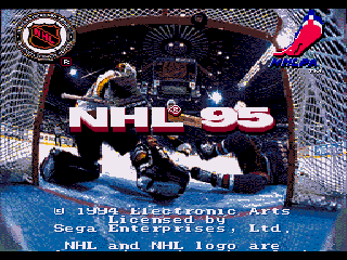 NHL 95 - Screenshot 1/9