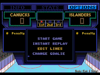 NHL 95 - Screenshot 4/9