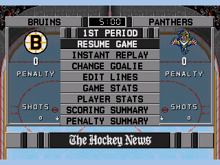 NHL 96 - Screenshot 4/9