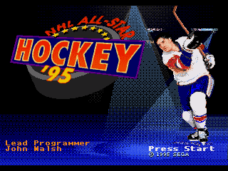 NHL All-Star Hockey '95 - Screenshot 1/5