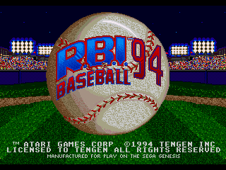 R.B.I. Baseball 94 - Screenshot 1/5