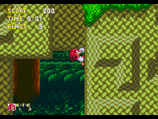 Knuckles in Sonic 2 Green Hill Zone V0.1 ROM Download for 