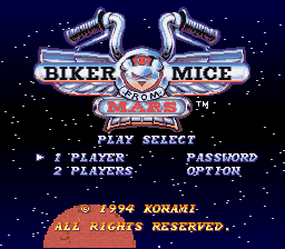 Biker Mice From Mars - Screenshot 1/2