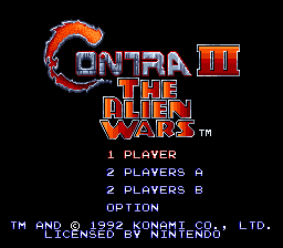 Contra III - The Alien Wars » NES Ninja