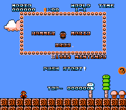 Play NES Super Mario Bros. (World) [Hack by Bash v1.0] (~Super Mario Bash.)  Online in your browser 