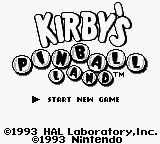 Kirby's Pinball Land » NES Ninja