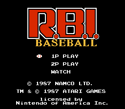 R.B.I. Baseball - Screenshot 1/7